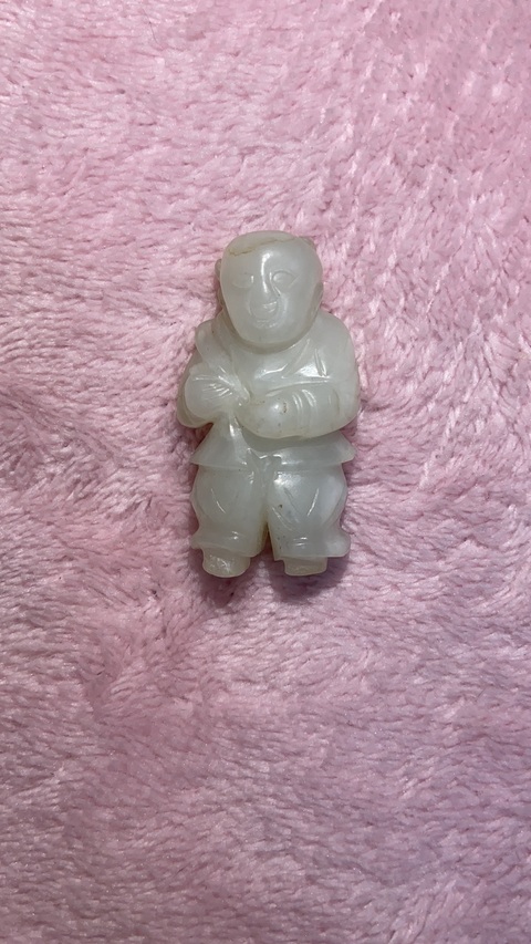 古玩玉器和田玉雕“素紋扳指”真品鑒賞圖