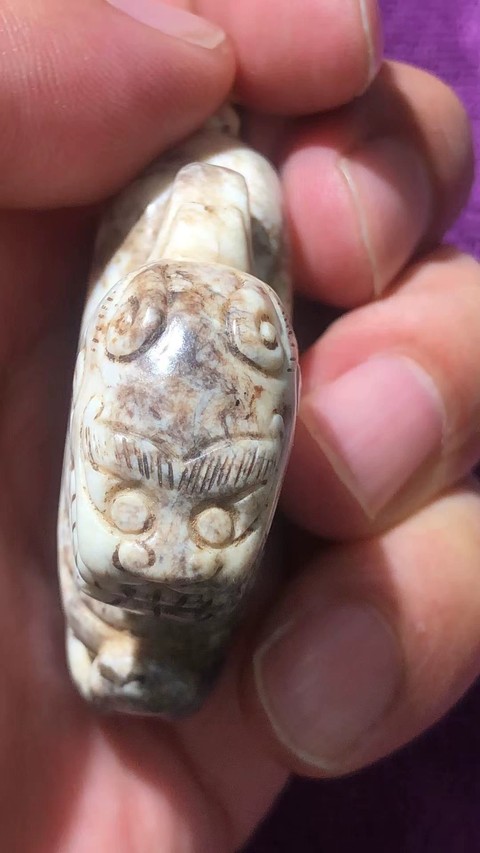 古玩玉器和田玉雕“瑞獸”真品鑒賞圖