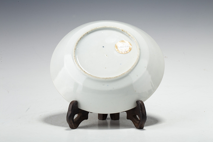 古玩陶瓷清晚·廣彩花鳥紋杯碟一套真品鑒賞圖