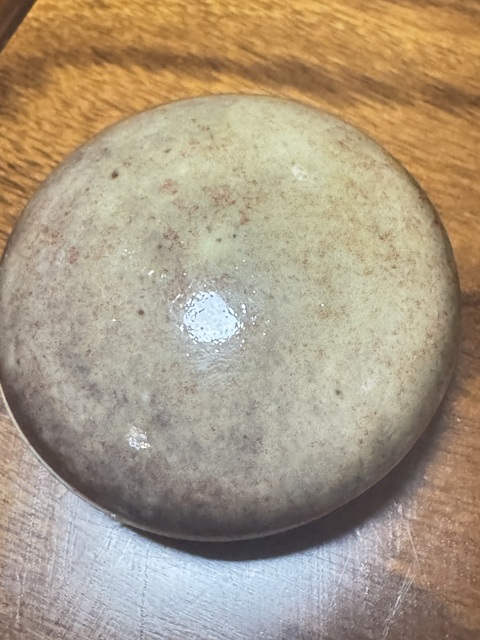 古玩陶瓷豇豆紅釉印盒真品鑒賞圖