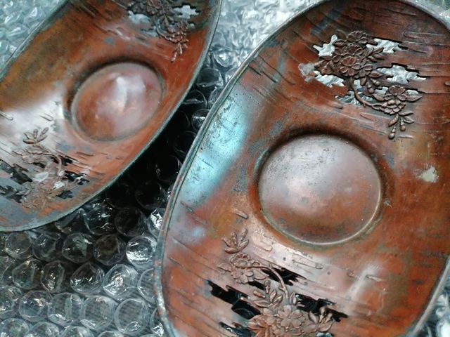 古玩銅器托盞真品鑒賞圖