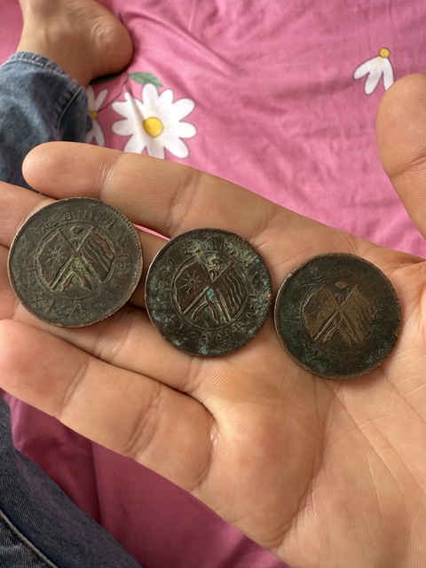 古玩錢幣湖南雙旗銅元真品鑒賞圖