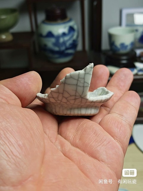 古玩陶瓷哥釉標本真品鑒賞圖