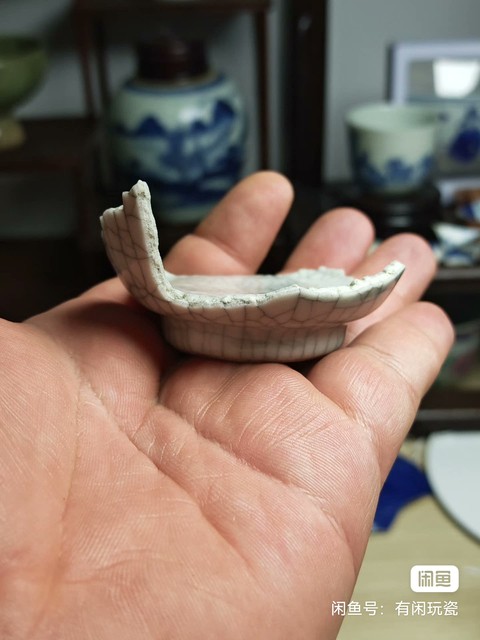 古玩陶瓷哥釉標本真品鑒賞圖