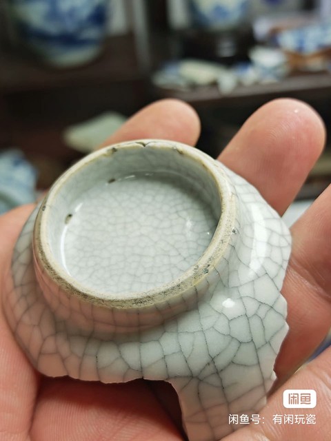 古玩陶瓷哥釉標本真品鑒賞圖