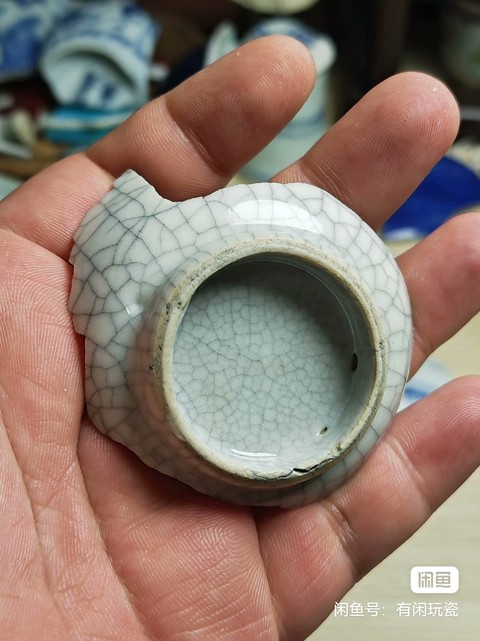 古玩陶瓷哥釉標本真品鑒賞圖