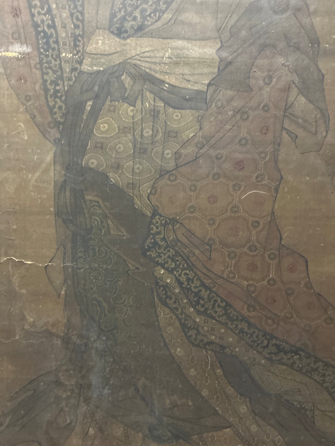 古玩字畫仇英款人物畫真品鑒賞圖