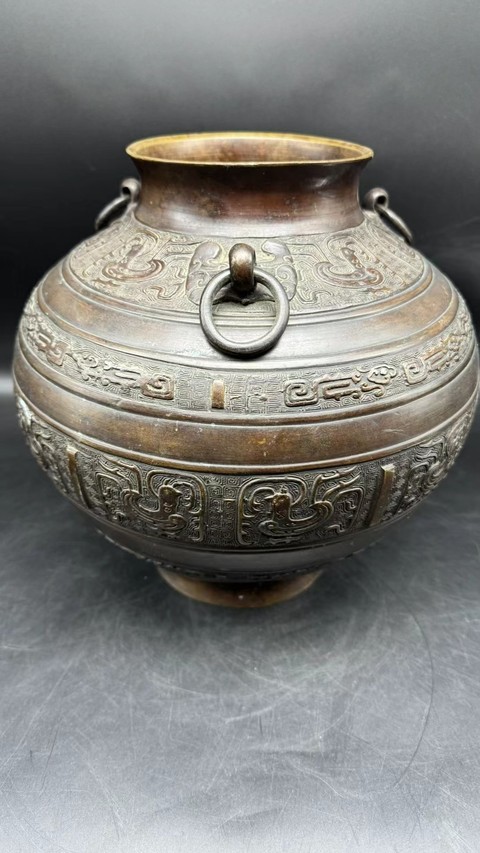 古玩銅器銅尊真品鑒賞圖