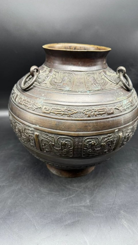 古玩銅器銅尊真品鑒賞圖