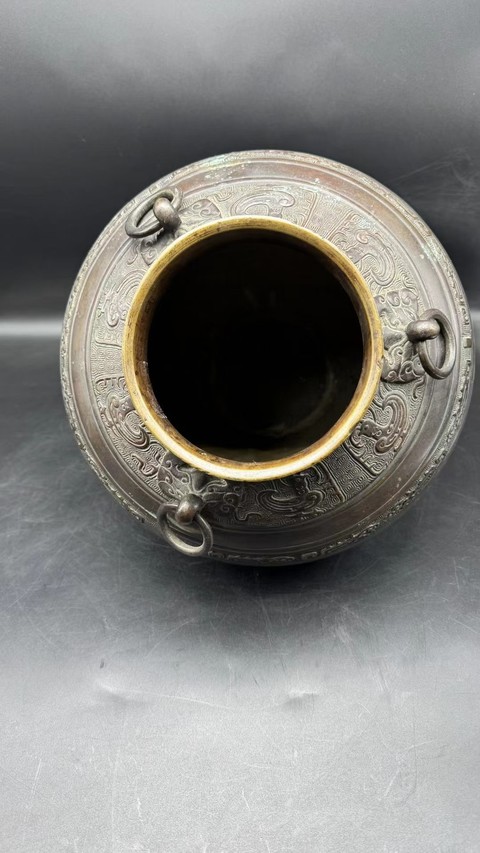 古玩銅器銅尊真品鑒賞圖