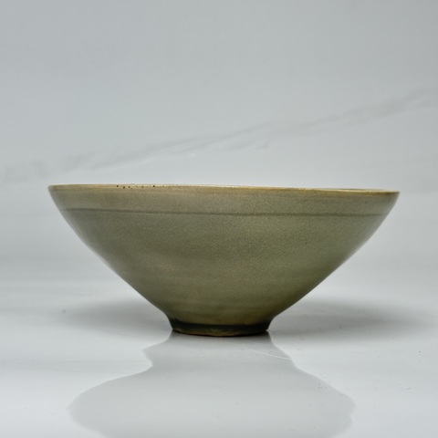 古玩陶瓷耀州窯青釉茶盞真品鑒賞圖