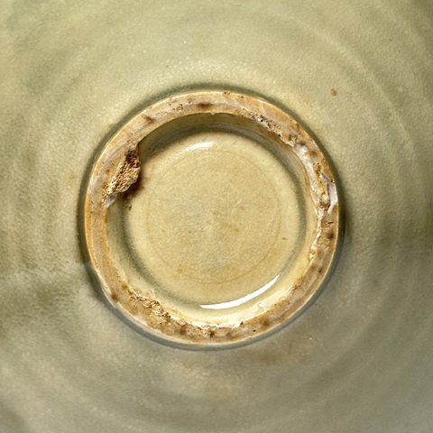 古玩陶瓷耀州窯青釉茶盞真品鑒賞圖