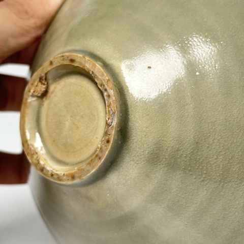 古玩陶瓷耀州窯青釉茶盞真品鑒賞圖