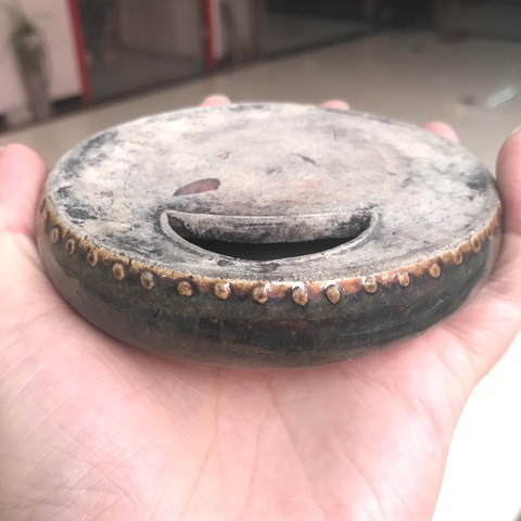 古玩陶瓷黑釉瓷硯拍賣，當前價格360元