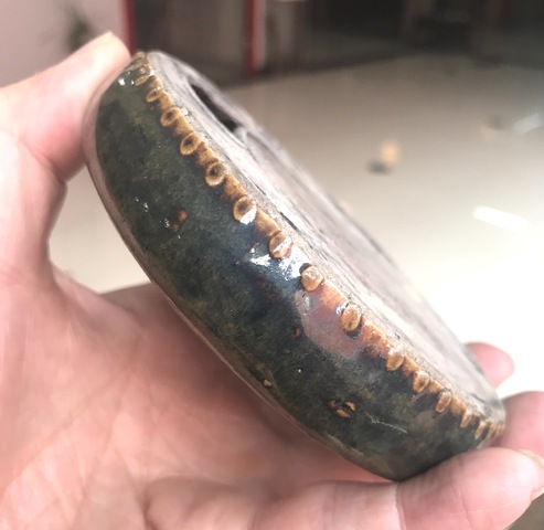 古玩陶瓷黑釉瓷硯拍賣，當前價格360元
