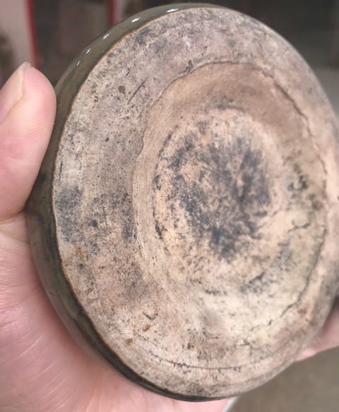 古玩陶瓷黑釉瓷硯拍賣，當前價格360元