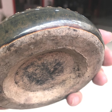 古玩陶瓷黑釉瓷硯拍賣，當前價格360元