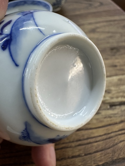 古玩陶瓷清晚期人物主人杯真品鑒賞圖