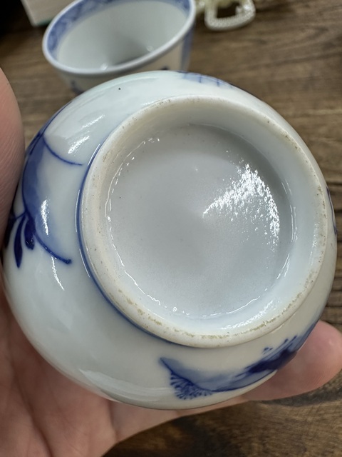 古玩陶瓷清晚期人物主人杯真品鑒賞圖