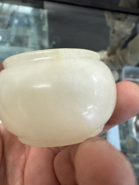 古玩玉器金絲玉罐真品鑒賞圖