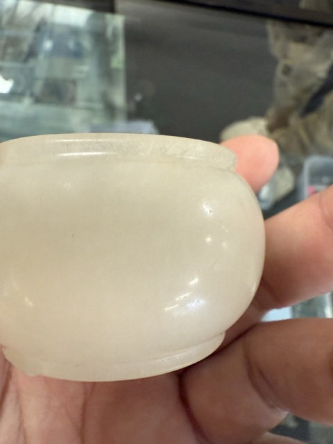 古玩玉器金絲玉罐真品鑒賞圖