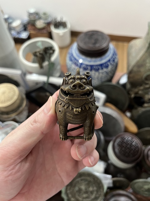 古玩雜項(xiàng)銅薰?fàn)t真品鑒賞圖