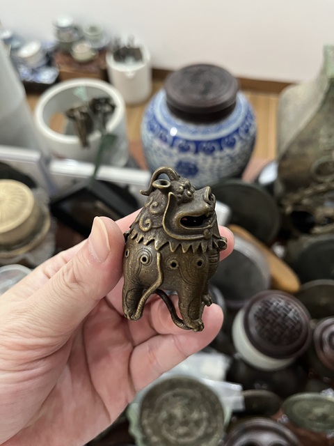 古玩雜項(xiàng)銅薰?fàn)t真品鑒賞圖