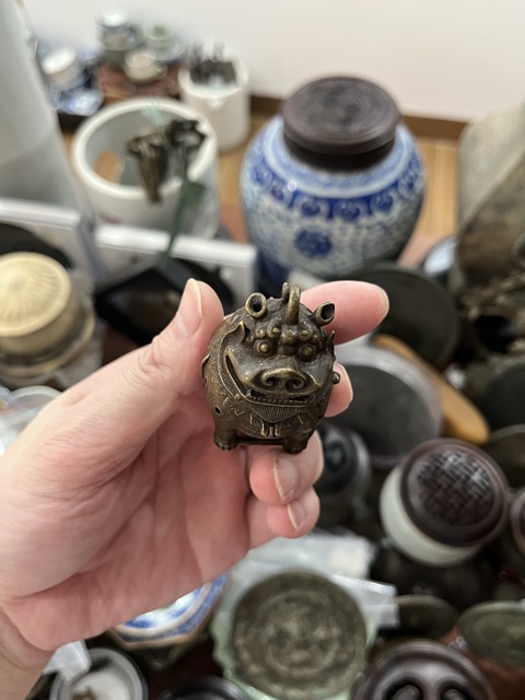 古玩雜項(xiàng)銅薰?fàn)t真品鑒賞圖
