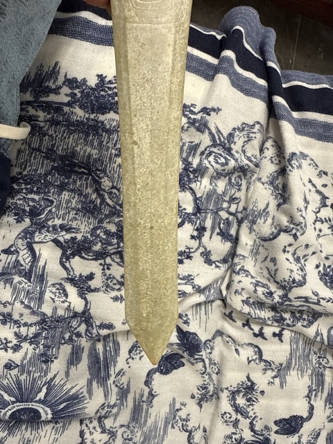 古玩玉器仿古玉戈真品鑒賞圖