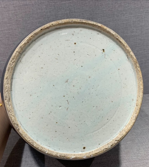 古玩陶瓷霽藍釉罐真品鑒賞圖