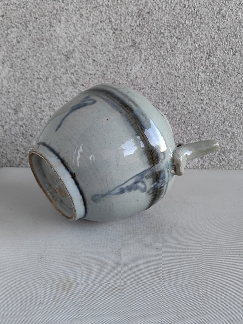 古玩陶瓷青花花卉紋茶壺拍賣，當前價格1600元