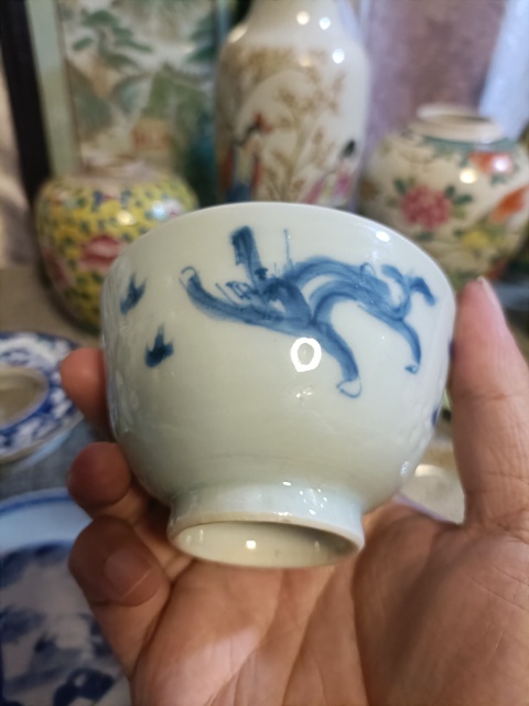 古玩陶瓷清早·青花龍紋杯 真品鑒賞圖