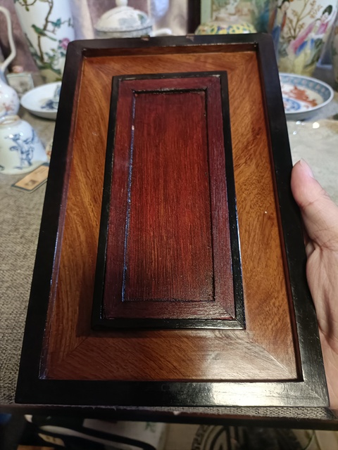 古玩陶瓷粉彩花鳥紋瓷板真品鑒賞圖