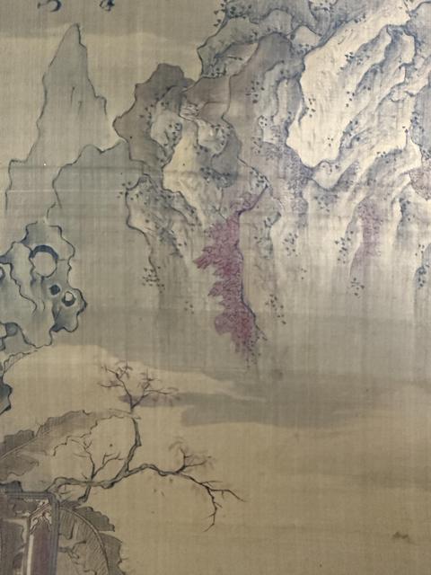 古玩字畫山中講易圖真品鑒賞圖