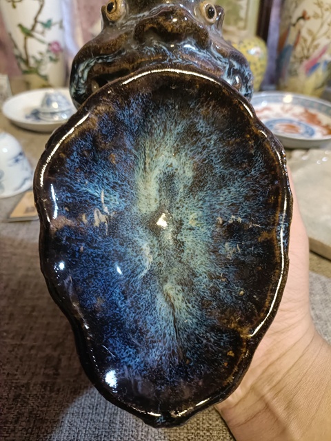 古玩陶瓷鈞釉水洗真品鑒賞圖