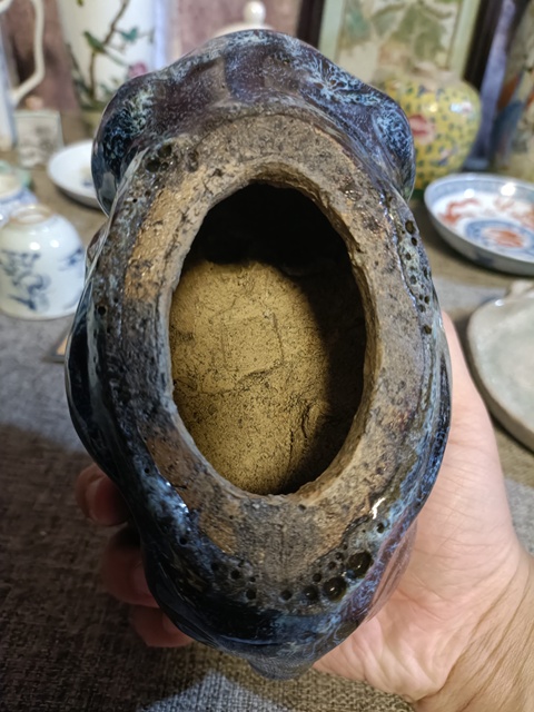 古玩陶瓷鈞釉水洗真品鑒賞圖