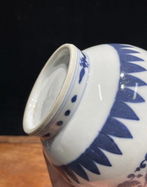古玩陶瓷青花錐把瓶真品鑒賞圖