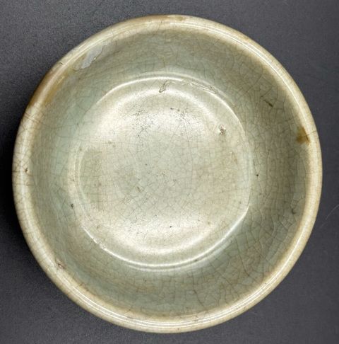 古玩陶瓷綠哥釉水洗真品鑒賞圖