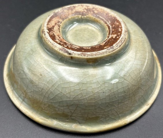 古玩陶瓷綠哥釉水洗真品鑒賞圖
