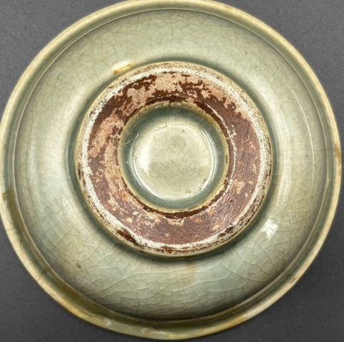 古玩陶瓷綠哥釉水洗真品鑒賞圖