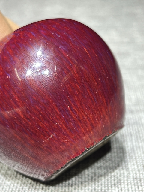 古玩陶瓷鈞紅窯變釉水盂真品鑒賞圖