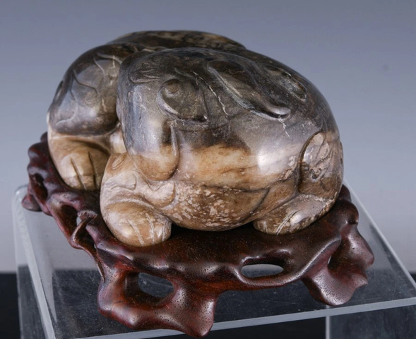 古玩玉器和田玉雕“瑞獸”擺件真品鑒賞圖