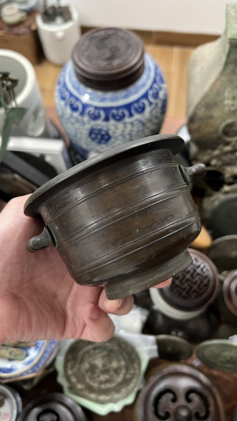 古玩雜項銅香爐真品鑒賞圖