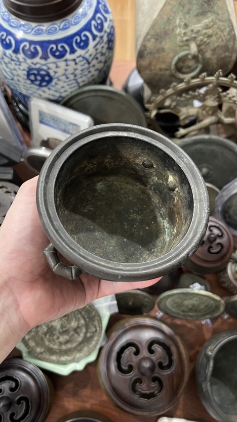 古玩雜項銅香爐真品鑒賞圖