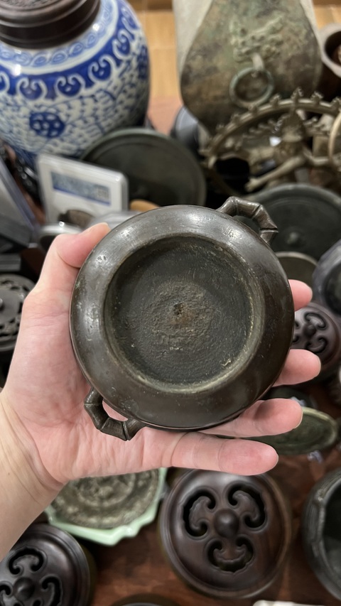 古玩雜項銅香爐真品鑒賞圖