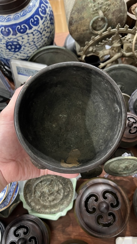 古玩雜項(xiàng)銅缽爐真品鑒賞圖