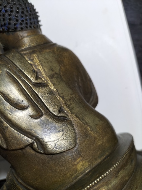 古玩銅器燃燈佛真品鑒賞圖