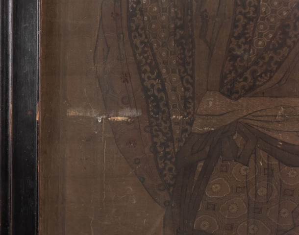 古玩字畫仕女真品鑒賞圖