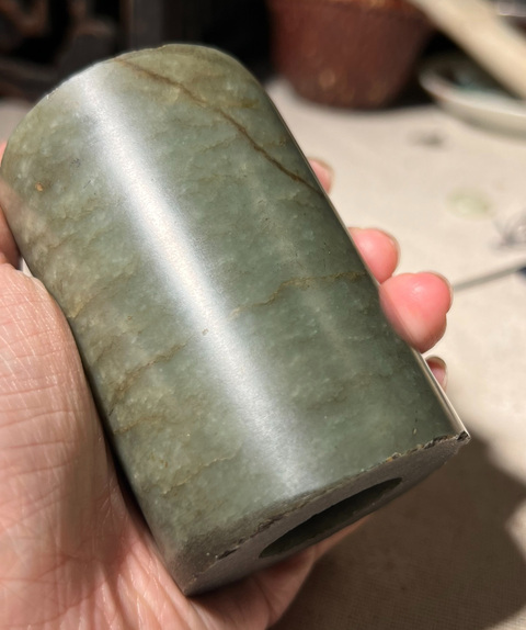 古玩玉器玉筒真品鑒賞圖