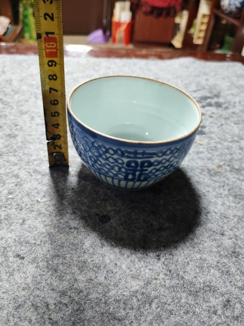 古玩陶瓷囍字紋青花蓋缸拍賣(mài)，當(dāng)前價(jià)格458元